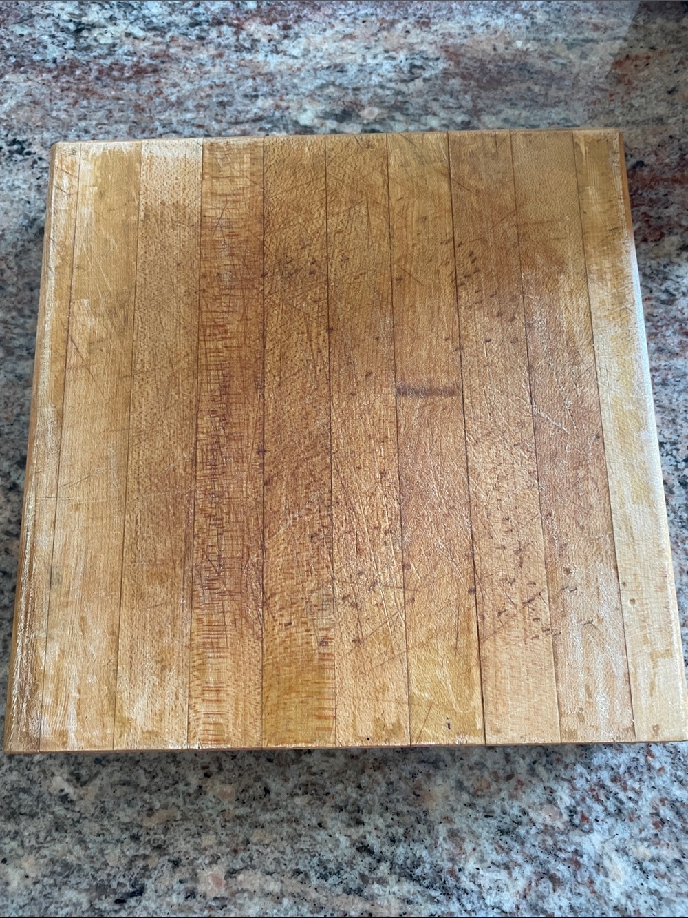 Vintage Wooden Cutting Board - Natural Brown